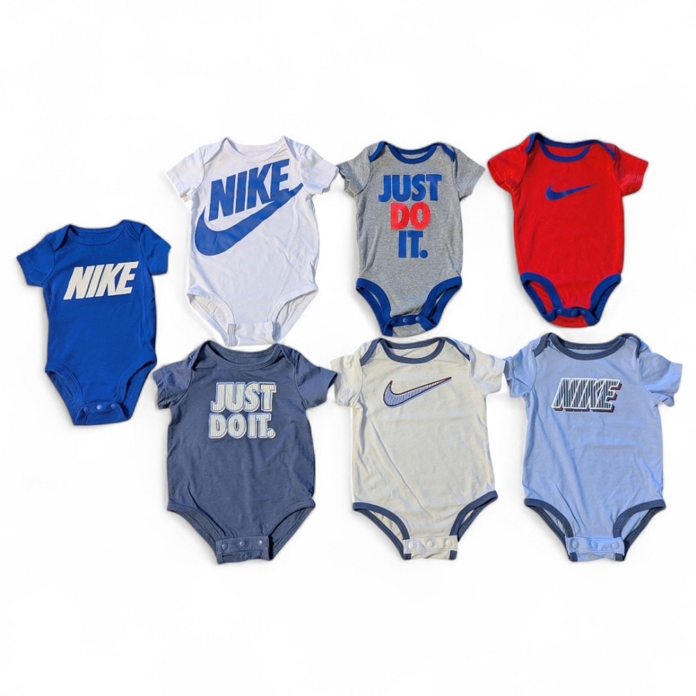 Nike Baby/Infant Onesie Set Of 7 - Size 3-6 Months